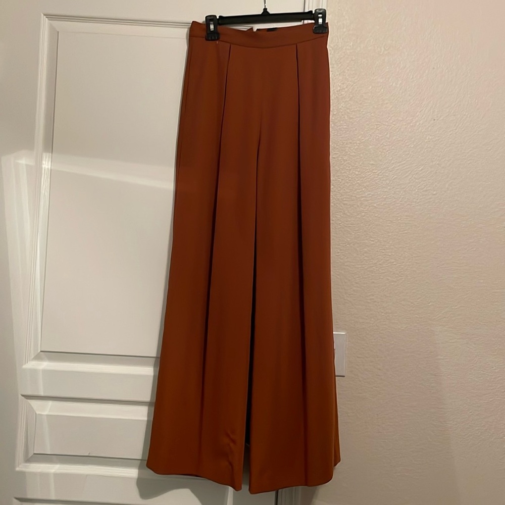 Brown wide leg trousers